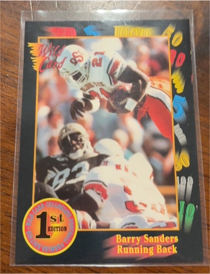 1991 Wild Card #106 Barry Sanders — front