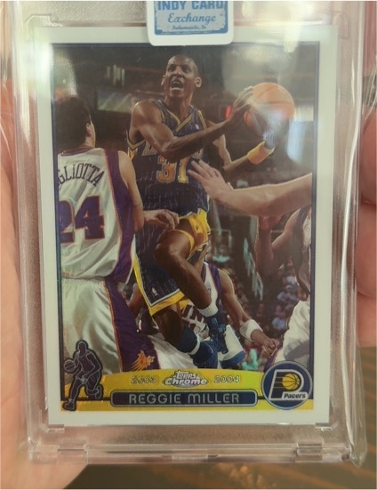 2003-04 Topps Chrome #31 Reggie Miller — front