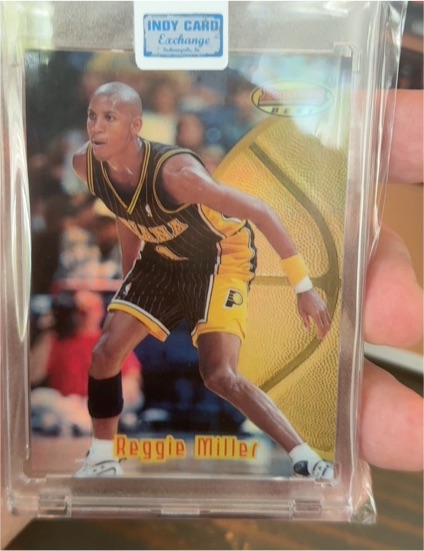 1997-98 Bowman's Best #9 Reggie Miller — front