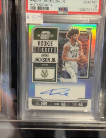 2023 Panini Contenders Optic #209 Andre Jackson Jr. Rookie Ticket — front