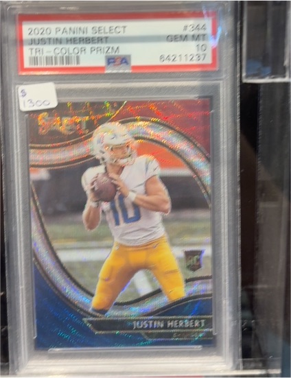 2020 Panini Select #344 Justin Herbert — front