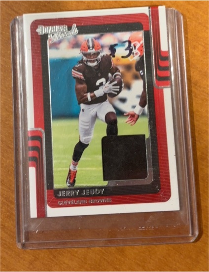 2025 Panini Donruss Threads #DTH-JJY Jerry Jeudy — front