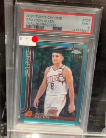 2025 Topps Chrome #107 Grayson Allen Teal Refractor — front