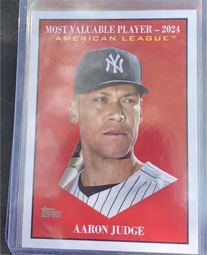 2025 Topps Update Series Most Valuable Player 2024 #MV-1 Aaron Judge — front