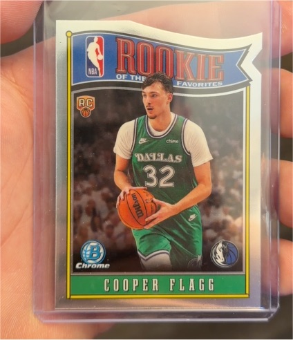 2025-26 Bowman Chrome #RY-1 Cooper Flagg Rookie Of The Year Favorites — front
