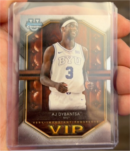 2025 Topps Bowman Chrome #VIP-1 AJ Dybantsa — front
