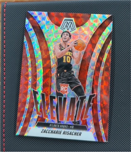 2024-25 Panini Mosaic #8 Zaccharie Risacher Elevate — front