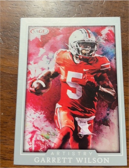 2022 Sage Artistry #47 Garrett Wilson — front