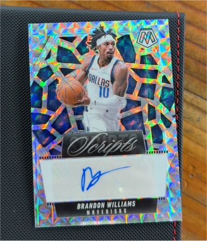 2024-25 Panini Mosaic #MS-BWD Brandon Williams Scripts — front