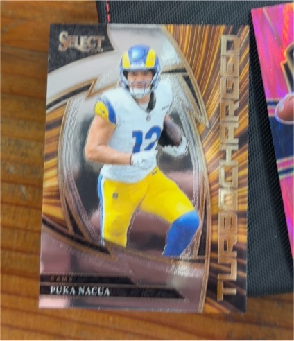 2025 Panini Select #9 Puka Nacua Turbocharged — front