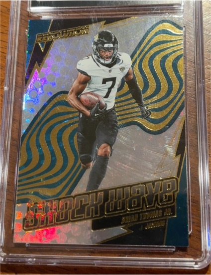 2025 Panini Revolution #27 Brian Thomas Jr. Shock Wave — front