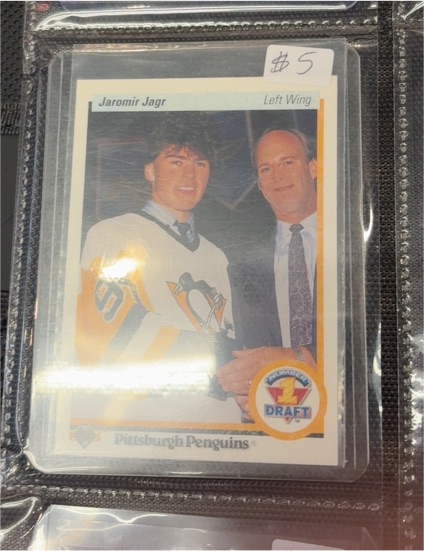 1990-91 Upper Deck #356 Jaromir Jagr Rookie Card — front