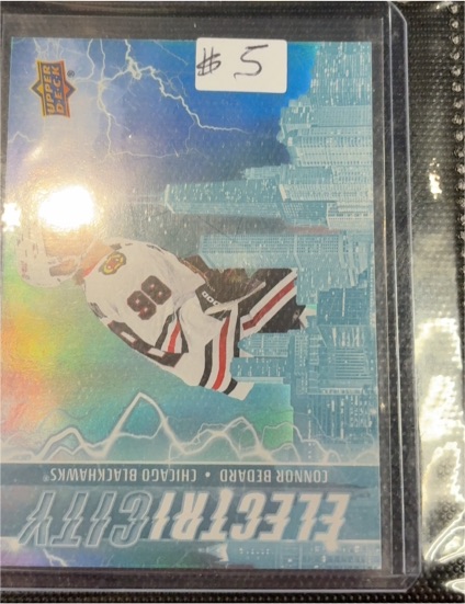 2024-25 Upper Deck Series 2 #EC-7 Connor Bedard Electricity — front