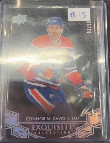 2022-23 Upper Deck Black Diamond Exquisite Collection #V-CM Connor McDavid — front
