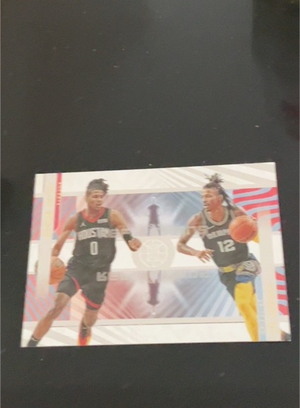 2021-22 Panini Illusions Rookie Reflections #2 Jalen Green / Ja Morant — front