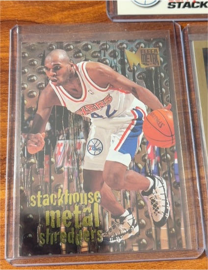 1996-97 Fleer Metal #146 Jerry Stackhouse Metal Shredders Philadelphia 76ers — front