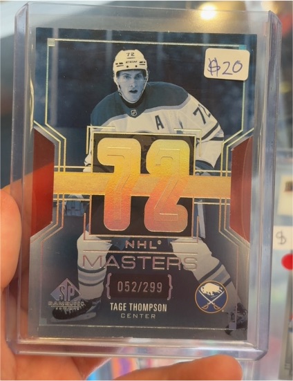 2025-26 Upper Deck SP Game Used NHL Masters #72 Tage Thompson — front