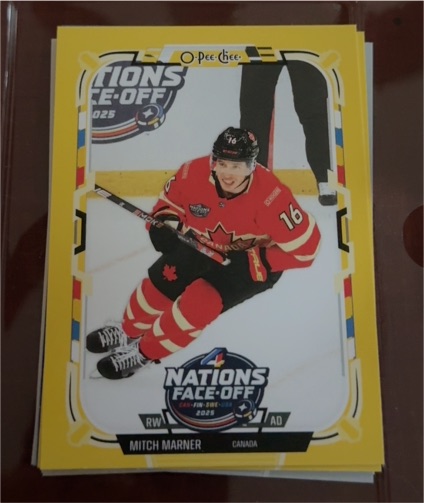 2025-26 O-Pee-Chee #519 Mitch Marner 4 Nations Face-Off — front