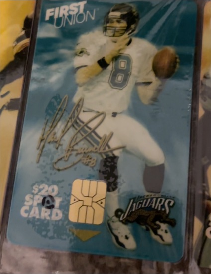 1997 First Union Limited Edition Signature $20 Spot Card Mark Brunell — front