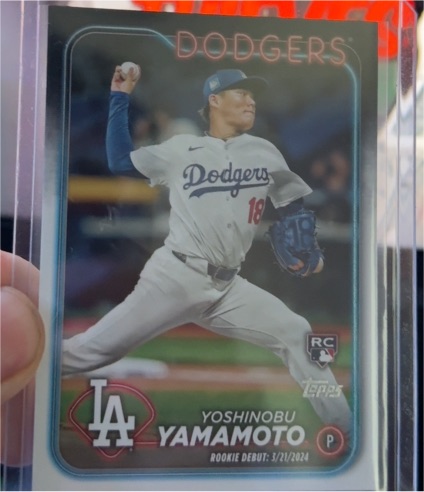 2024 Topps Update Series Rookie Debut #US149 Yoshinobu Yamamoto — front