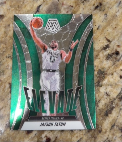 2024-25 Panini Mosaic #4 Jayson Tatum Elevate — front