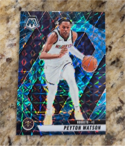 2024-25 Panini Mosaic #194 Peyton Watson — front
