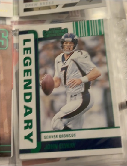 2022 Panini Contenders Legendary Contenders Emerald #LGD-JEL John Elway — front