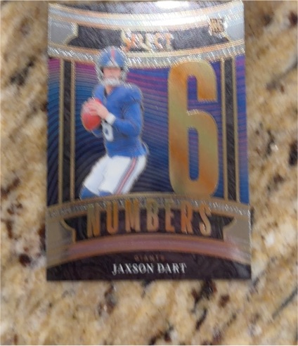 2025 Panini Select Numbers #6 Jaxson Dart — front