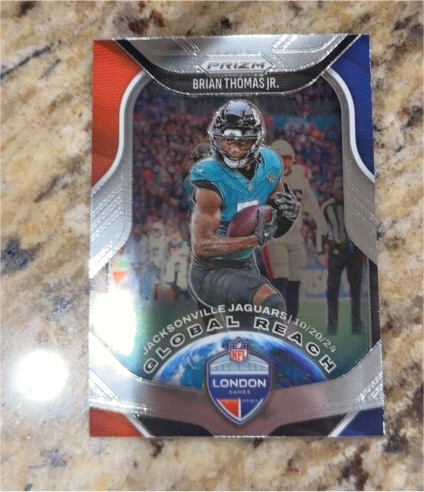 2025 Panini Prizm #8 Brian Thomas Jr. Global Reach Jacksonville Jaguars — front