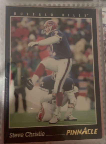 1993 Pinnacle #198 Steve Christie — front