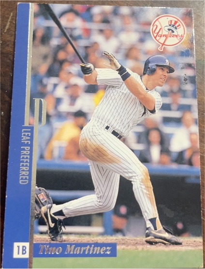 1996 Leaf Preferred #7 Tino Martinez — front