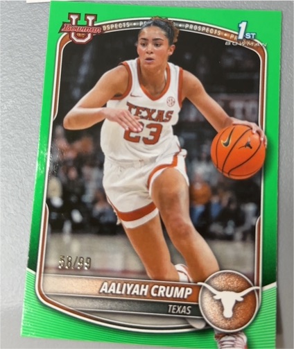 2025-26 Bowman Basketball Prospects #BPP-33 Aaliyah Crump — front