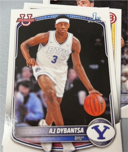2025-26 Bowman Basketball #BPP-1 AJ Dybantsa — front