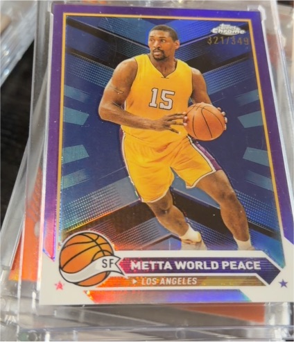 2023-24 Topps Chrome #13 Metta World Peace — front