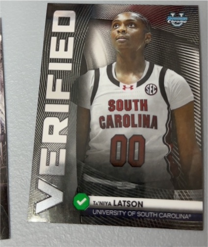2025-26 Bowman Chrome #BV-18 Ta'Niya Latson — front