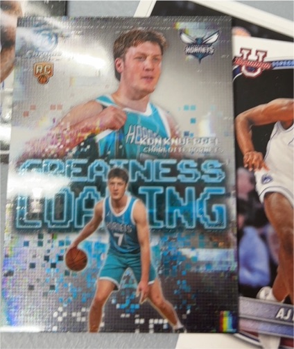 2025-26 Bowman Basketball #GL-4 Kon Knueppel Greatness Loading RC Hornets — front