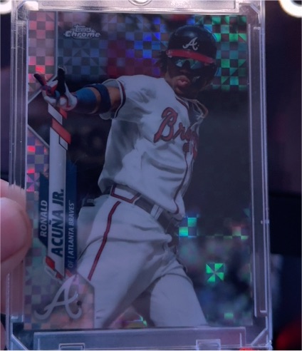 2020 Topps Chrome #112 Ronald Acuna Jr. — front