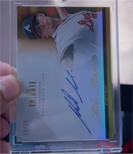 2012 Topps Tribute Autographs #MM1 Mike Minor — front