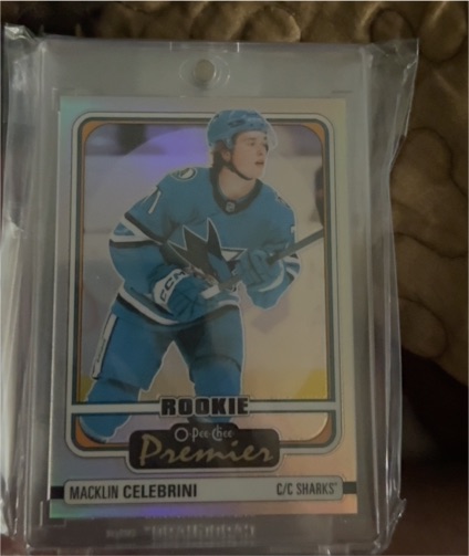 2024-25 O-Pee-Chee Premier #P-96 Macklin Celebrini — front