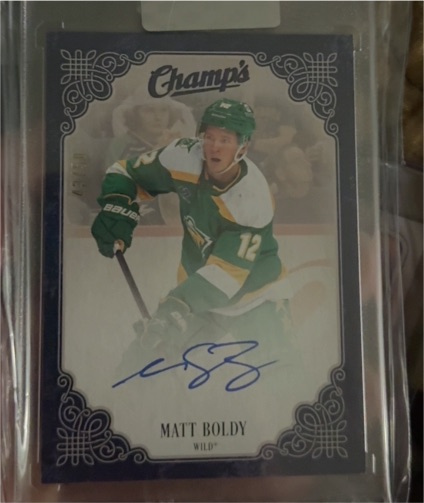 2022-23 Upper Deck Extended Series Champs Rookies #C-9 Matt Boldy — front