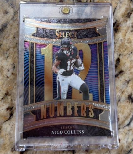 2025 Panini Select #8 Nico Collins [Numbers] — front