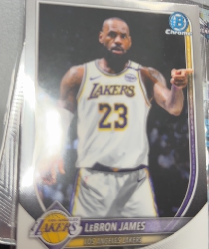 2025-26 Bowman Chrome #BCV-121 LeBron James — front