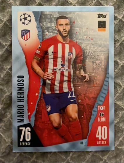 2023-24 Topps Match Attax #160 Mario Hermoso Atlético Madrid — front