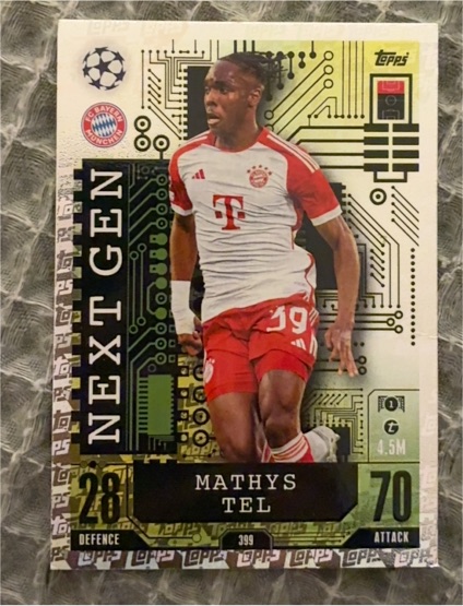 2023 Topps Match Attax #399 Mathys Tel — front