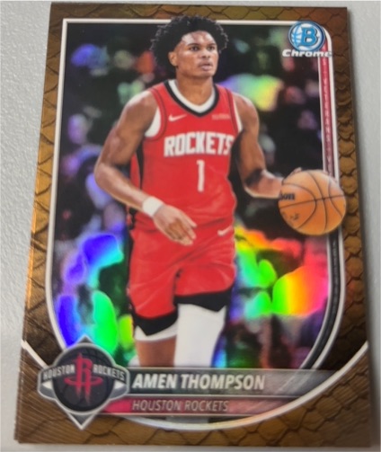 2025-26 Bowman Chrome #BCV-134 Amen Thompson — front