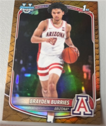 2025-26 Bowman Chrome #BCP-51 Brayden Burries — front