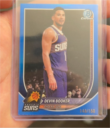 2025-26 Bowman Chrome #124 Devin Booker — front