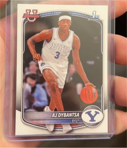 2025-26 Bowman #BPP-1 AJ Dybantsa — front