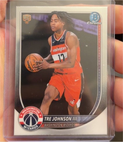 2025-26 Bowman Chrome #BCV-6 Tre Johnson III — front