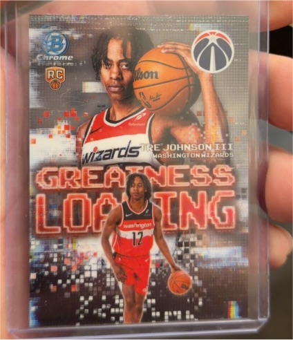 2025-26 Bowman Chrome Greatness Loading #GL-6 Tre Johnson III — front